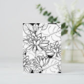 Kleur uw eigen Lotus Flowers Briefkaart (Staand voorkant)