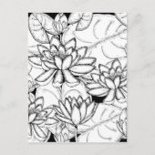Kleur uw eigen Lotus Flowers Briefkaart (Voorkant)