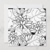 Kleur uw eigen Lotus Flowers Notitiekaartje (Voorkant)