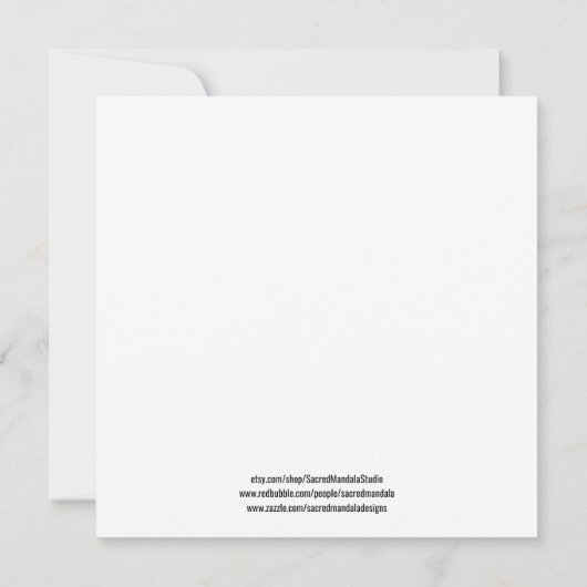 Kleur uw eigen Lotus Kaart (Achterkant)