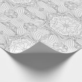 Kleur uw eigen mandala cadeaupapier (Hoek)