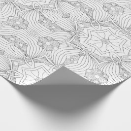 Kleur uw eigen mandala cadeaupapier