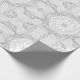 Kleur uw eigen mandala cadeaupapier