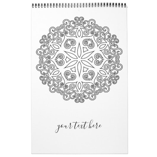 Kleur uw eigen MANDALA - DIY Colour Book 2 Kalender (Hoes)
