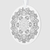 Kleur uw eigen MANDALA - DIY Colour Book 2 Ornament (voorkant)