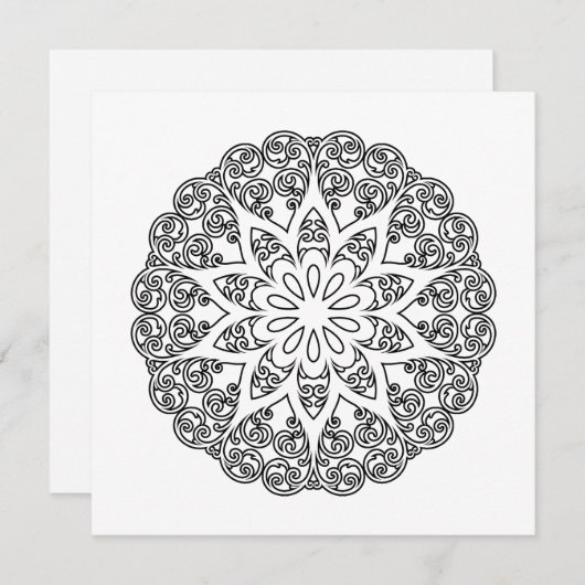 Kleur uw eigen MANDALA - kleurrijk boek 1 (Voorkant / Achterkant)