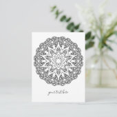 Kleur uw eigen MANDALA - kleurrijk boek 1 Briefkaart (Staand voorkant)