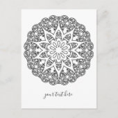 Kleur uw eigen MANDALA - kleurrijk boek 1 Briefkaart (Voorkant)