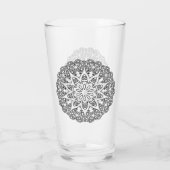 Kleur uw eigen MANDALA - kleurrijk boek 1 Glas (Achterkant)