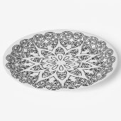 Kleur uw eigen MANDALA - kleurrijk boek 1 Papieren Bordje (Gekanteld)