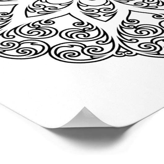 Kleur uw eigen MANDALA - kleurrijk boek 1 Poster (Hoek)