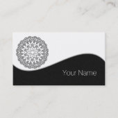 Kleur uw eigen MANDALA - kleurrijk boek 1 Visitekaartje (Voorkant)