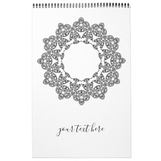Kleur uw eigen MANDALA - kleurrijk boek 3 Kalender (Hoes)