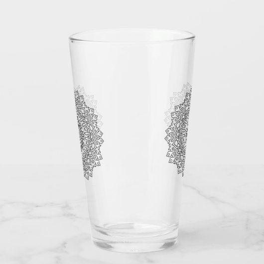 Kleur uw eigen MANDALA - kleurrijk boek 4 Glas (Links)