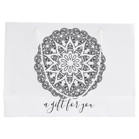 Kleur uw eigen MANDALA - kleurrijk boek 4 Groot Cadeauzakje (Achterkant)