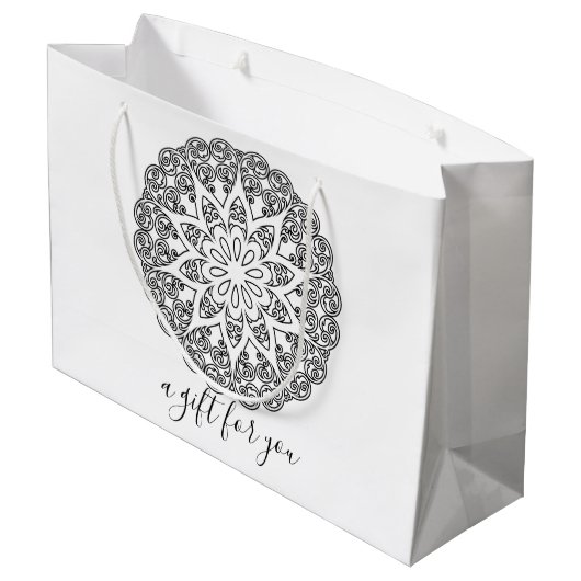 Kleur uw eigen MANDALA - kleurrijk boek 4 Groot Cadeauzakje (Achterkant Gekanteld)