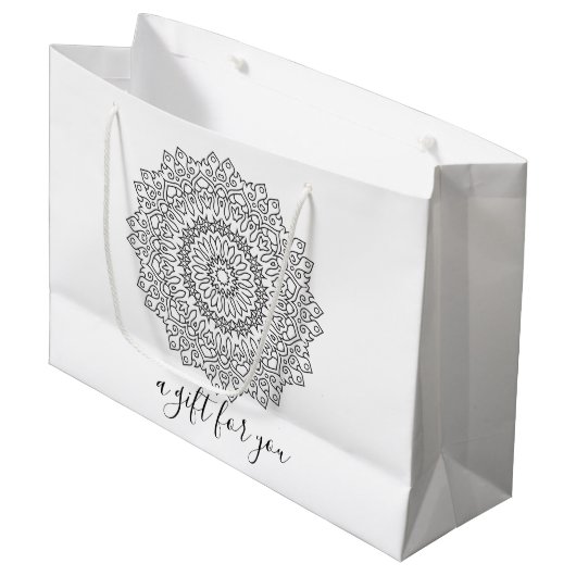 Kleur uw eigen MANDALA - kleurrijk boek 4 Groot Cadeauzakje (Voorkant Gekanteld)