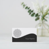 Kleur uw eigen MANDALA - kleurrijk boek 4 Visitekaartje (Staand voorkant)