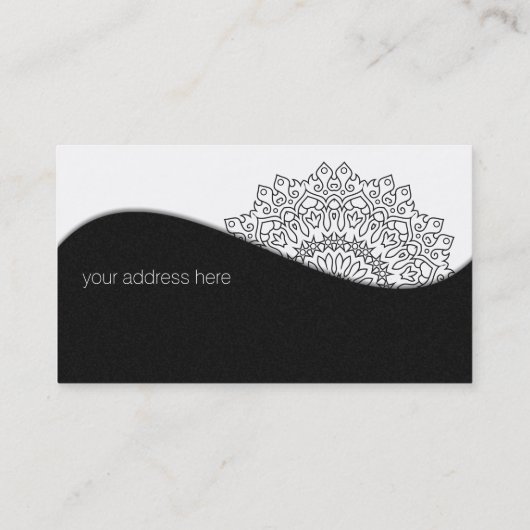 Kleur uw eigen MANDALA - kleurrijk boek 4 Visitekaartje (Achterkant)