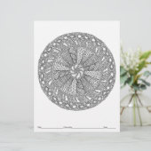 KLEUR UW EIGEN Mandala Knit Kleurplaat (Staand voorkant)