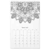 Kleur uw eigen mandalamatronen kalender (Jan 2027)