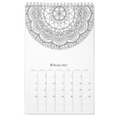 Kleur uw eigen mandalamatronen kalender (Feb 2027)