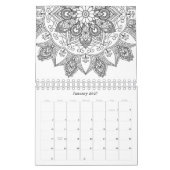 Kleur uw eigen mandalamatronen kalender (Jan 2027)