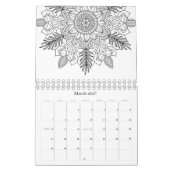Kleur uw eigen mandalamatronen kalender (Mar 2027)