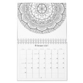 Kleur uw eigen mandalamatronen kalender (Feb 2027)