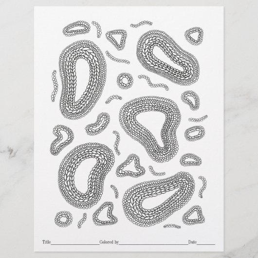 KLEUR UW EIGEN Microscoop Breien Kleurplaat (Voorkant)