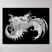 Kleur uw eigen Mystical Dragon Poster (Voorkant)