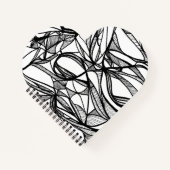 Kleur uw eigen Notitieboek in hart #2: kleurig fij (Voorkant)