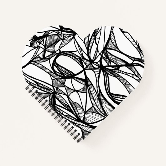 Kleur uw eigen Notitieboek in hart #2: kleurig fij (Voorkant)