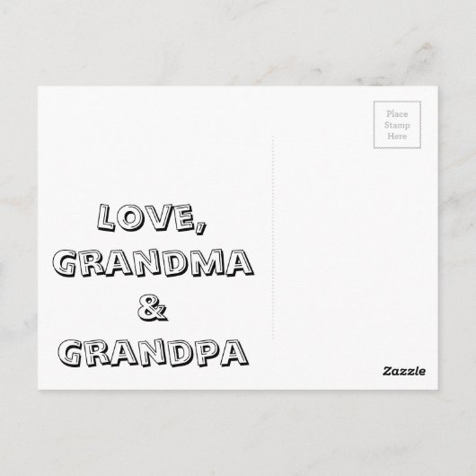 Kleur uw eigen orthobben DIY-cadeautjes Briefkaart (Achterkant)