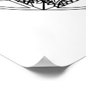 Kleur uw eigen pacocks Mandala Coloring Poster (Hoek)