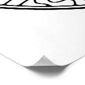 Kleur uw eigen paddenstoelen Mandala-kleurend Post Poster (Hoek)