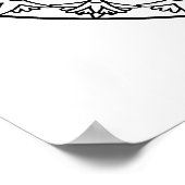 Kleur uw eigen palmboom Mandala Colour Poster (Hoek)