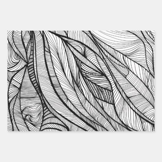 Kleur uw eigen papierlade met onmiddellijke verpak inpakpapier vel (Voorkant 3)