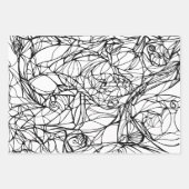 Kleur uw eigen papierlade met onmiddellijke verpak inpakpapier vel (Voorkant)