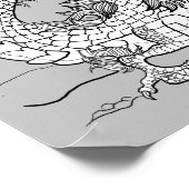 Kleur uw eigen Pareldraak Poster (Hoek)