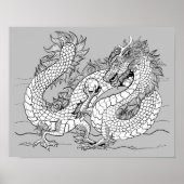 Kleur uw eigen Pareldraak Poster (Voorkant)