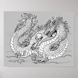 Kleur uw eigen Pareldraak Poster