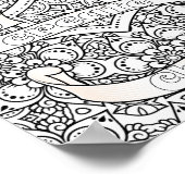 Kleur uw eigen Poster met positieve reacties (Hoek)