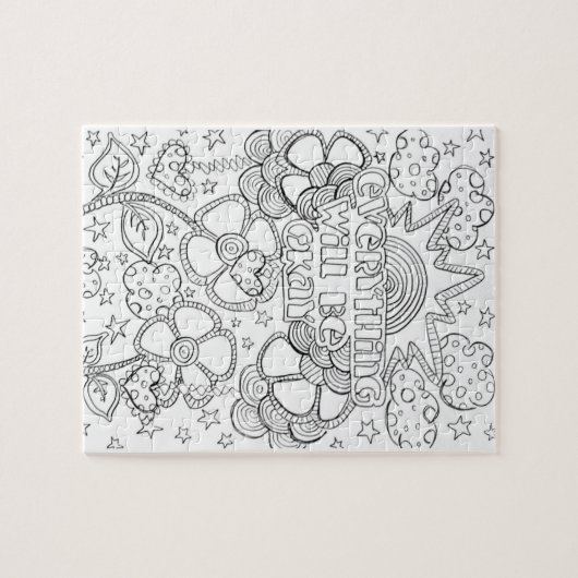 Kleur uw eigen puzzel legpuzzel (Horizontaal)