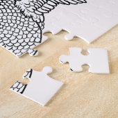 Kleur uw eigen Quetzacoatl Legpuzzel (Zijkant)