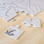 Kleur uw eigen Raven Griffin Legpuzzel (Zijkant)