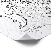 Kleur uw eigen Raven Griffin Poster (Hoek)