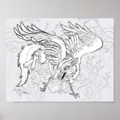 Kleur uw eigen Raven Griffin Poster (Voorkant)