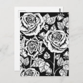 Kleur uw eigen Rozen Briefkaart (Voorkant / Achterkant)