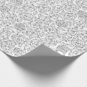 Kleur uw eigen Rozen Cadeaupapier (Hoek)